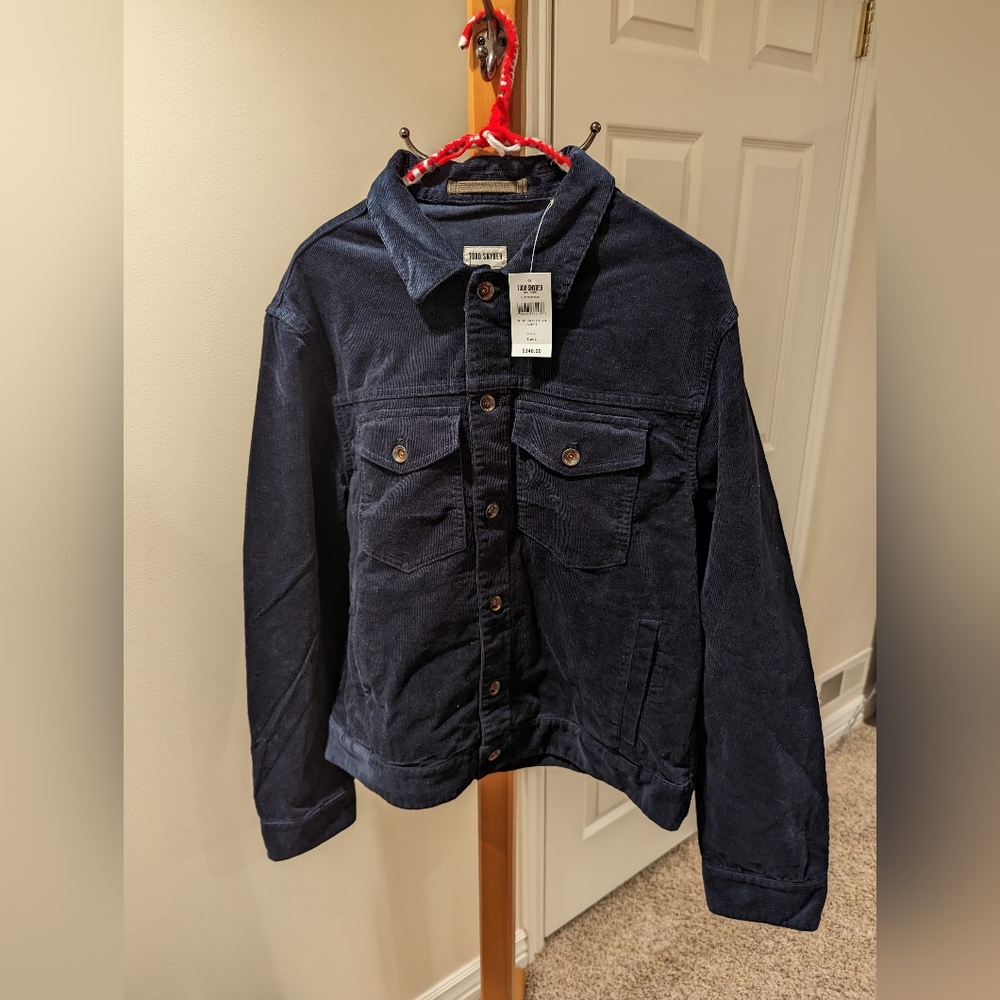 Todd Snyder Corduroy Dylan Jacket (Large - Navy)